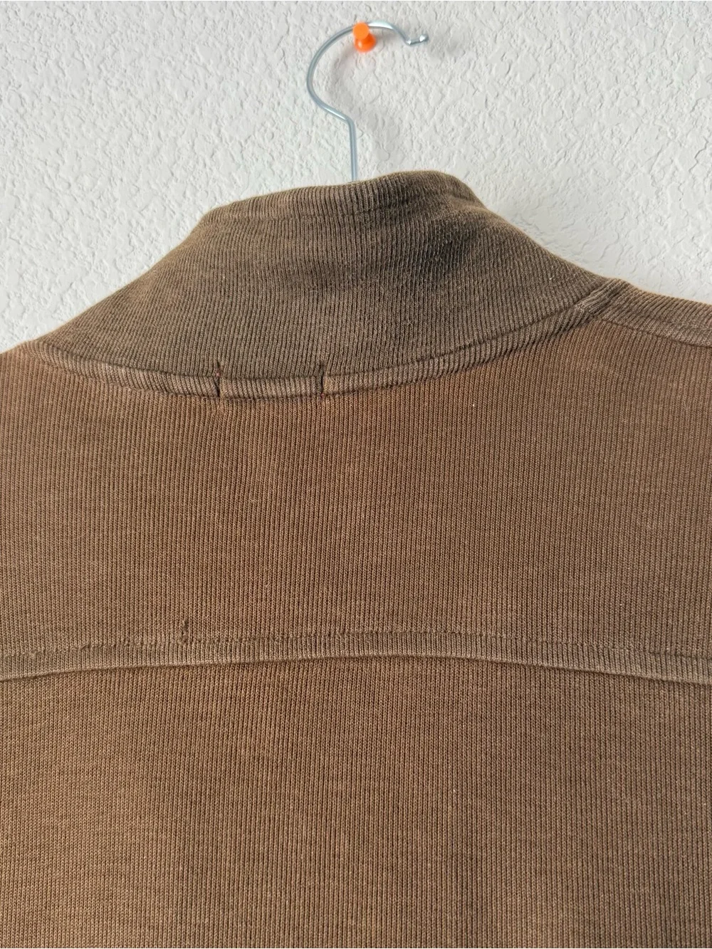 Izod Brown Quarter-Zip Pullover Sweater